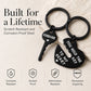 🔥1 kopen, 1 gratis – in totaal 2 stuks🎁❤️ Interlocking Heart and Key Keychain Set for Couples