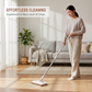 🧹 Hands-Free Cloth Clip Flat Mop with a 360° Swivel Head