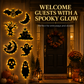 👻 Hanging Halloween Silhouette Lights for Windows, Doors & Walls