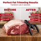 🥩 50% OFF NOW! Handheld fat trimmer for beef & pork – U-shaped blade holder, stainless steel blades, and ergonomic grip – perfect for grilling, meal prep, and cooking for large groups 🍖