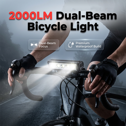 High-Lumen USB Rechargeable Bicycle Light