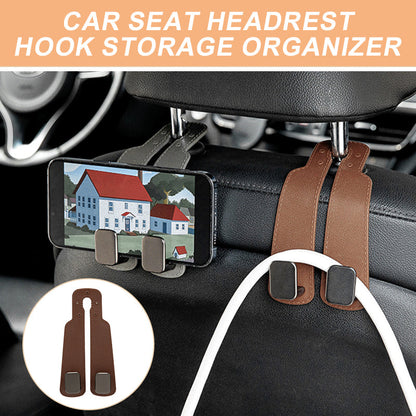 Durable Car Seat Headrest Hook Storage Organizer