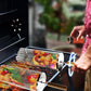 🍖 Stainless Steel Rolling Grilling Basket with Long Handle
