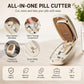 💊 Portable Pill Cutter for Halves & Quarters