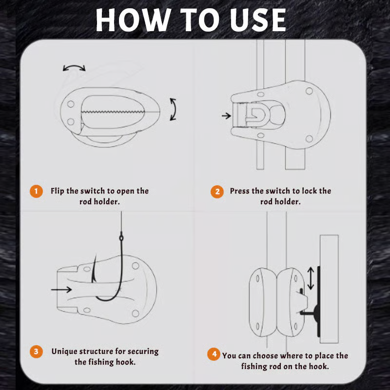 Fishing Rod Clips for Transport and Storage – product image