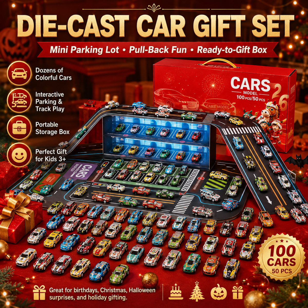 Foldable Toy Car Garage Playset – product image