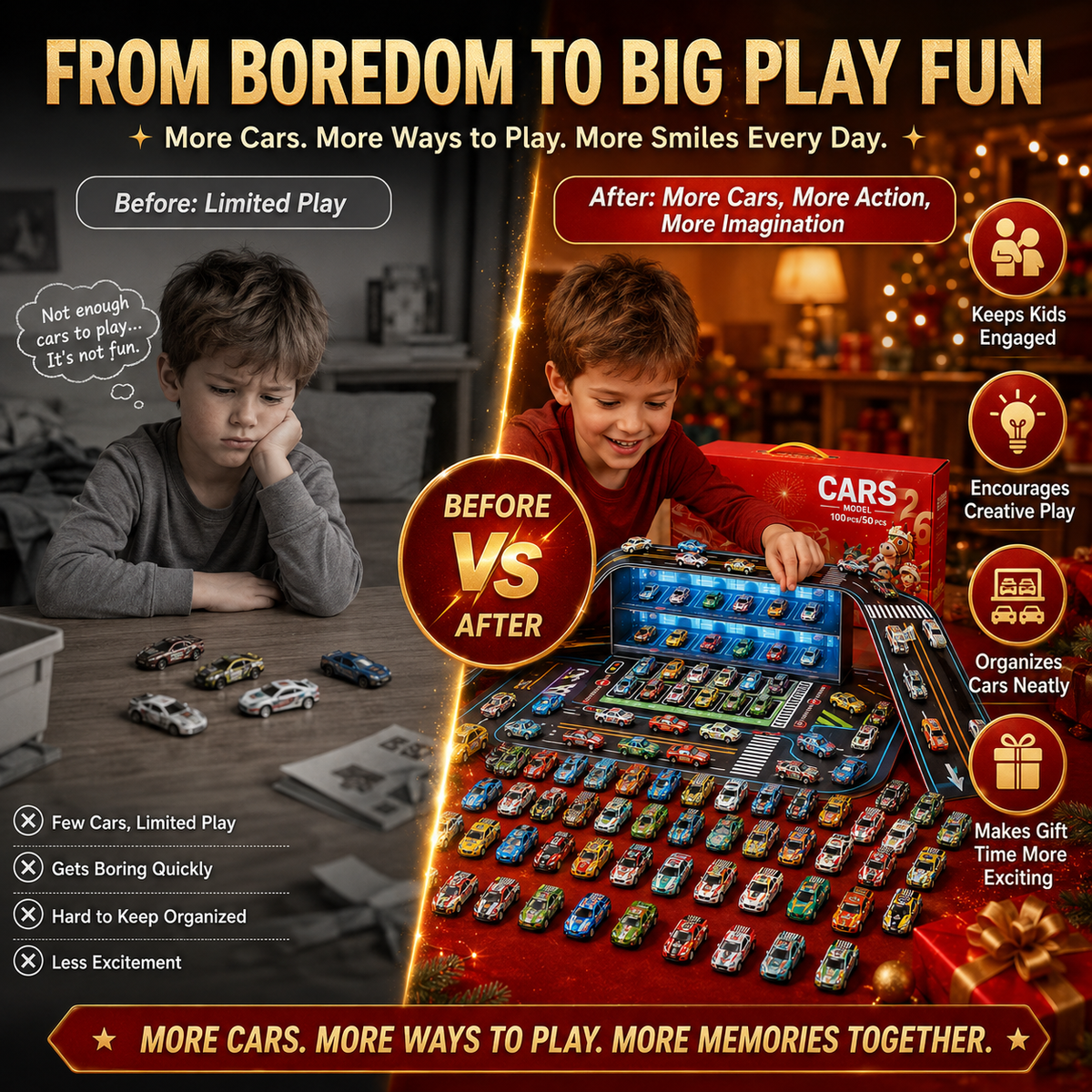 Foldable Toy Car Garage Playset – product image