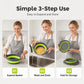 🥗 3-Piece Collapsible Colander Set with Draining Base