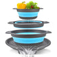 🥗 3-Piece Collapsible Colander Set with Draining Base