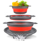 🥗 3-Piece Collapsible Colander Set with Draining Base