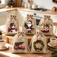 🎉 2026 Sale — Over 23,000 Sold!🎄 Christmas Drawstring Gift Bags‑Santa & Reindeer Polyester Pouches 🎁