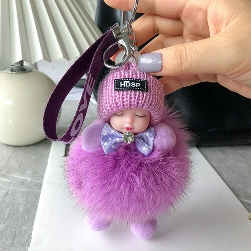 Soft Plush Doll Keychain – product image