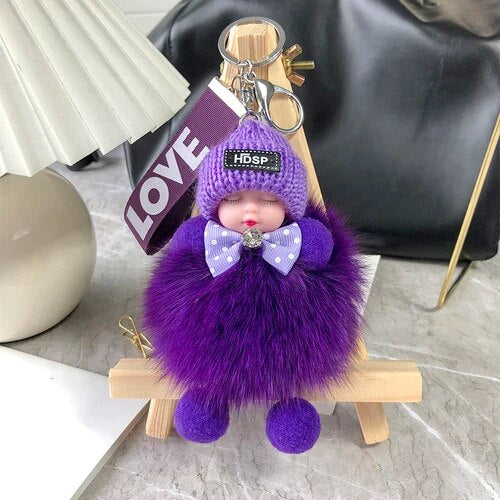 Soft Plush Doll Keychain – product image
