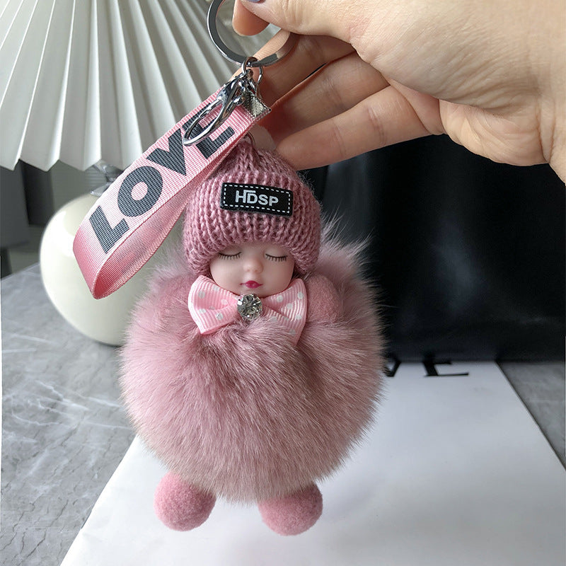 Soft Plush Doll Keychain – product image