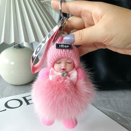 Soft Plush Doll Keychain – product image