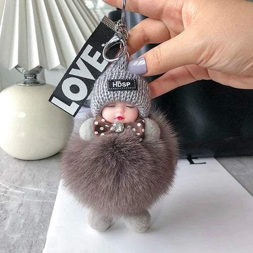 Soft Plush Doll Keychain – product image