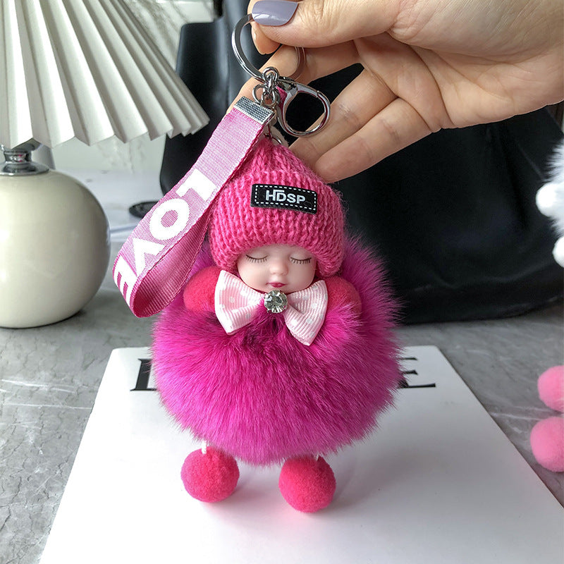 Soft Plush Doll Keychain – product image