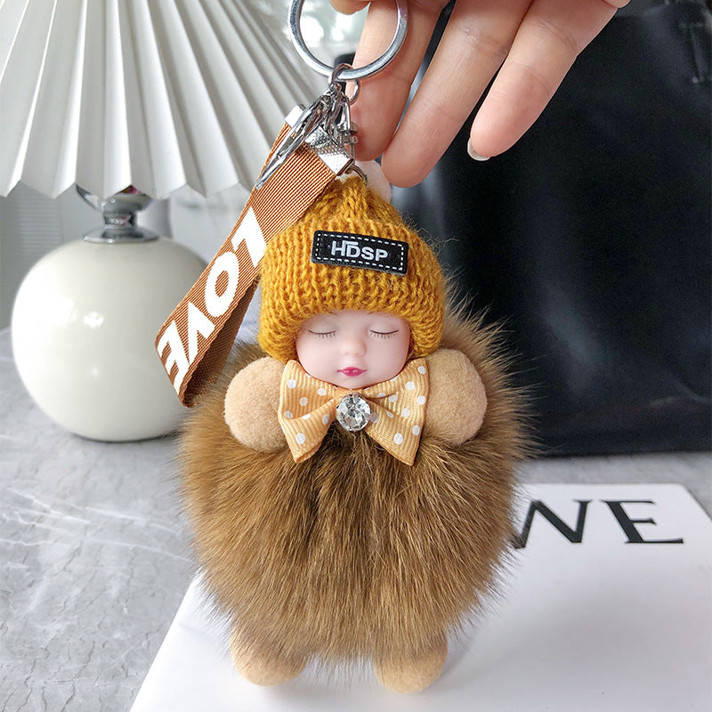 Soft Plush Doll Keychain – product image