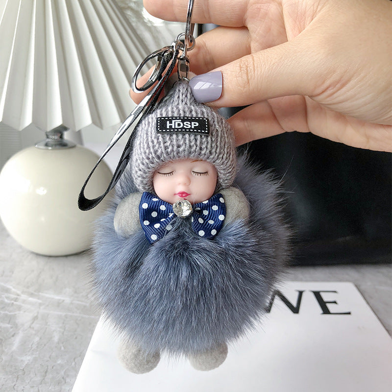 Soft Plush Doll Keychain – product image
