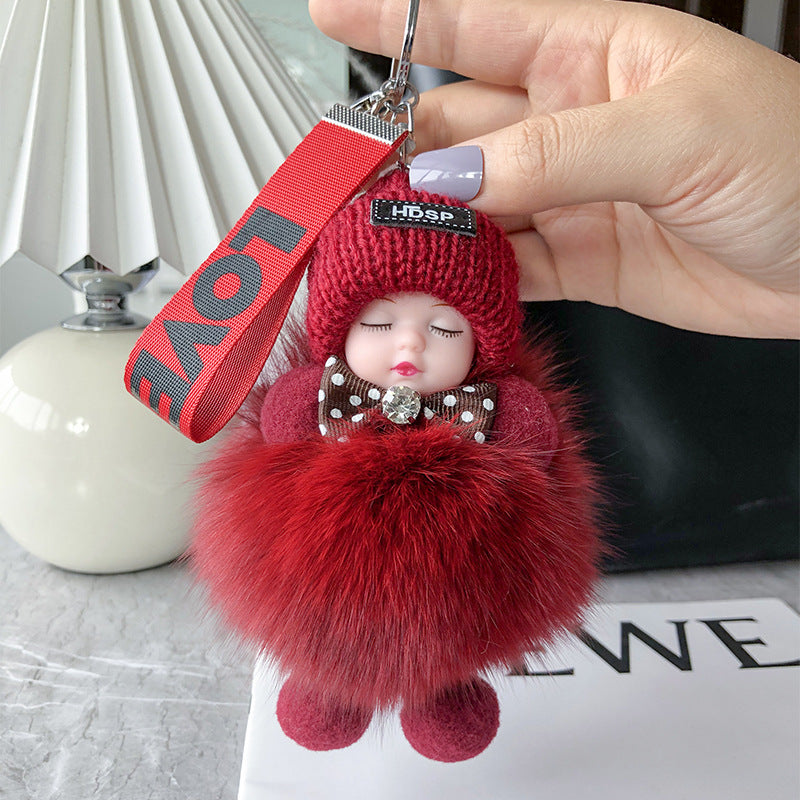 Soft Plush Doll Keychain – product image