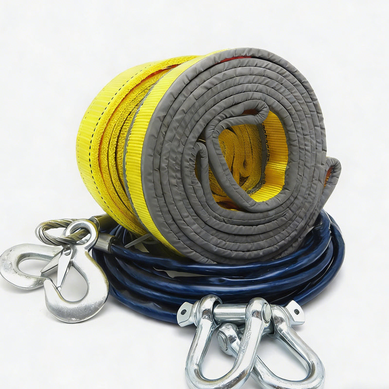 Heavy-Duty Tow Rope with U-Shackle Hooks – product image