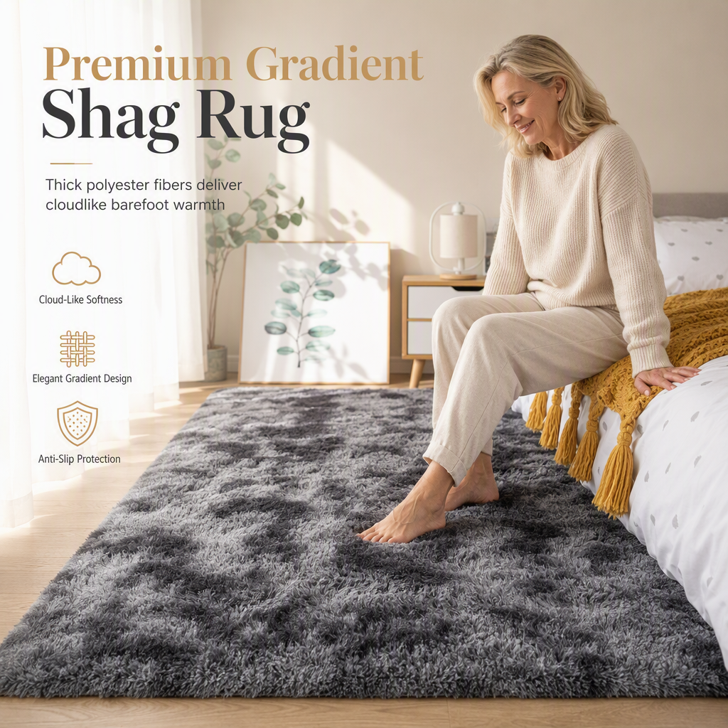 Plush Gradient Area Rug – product image