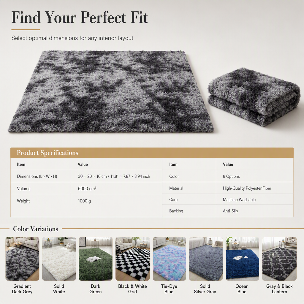 Plush Gradient Area Rug – product image