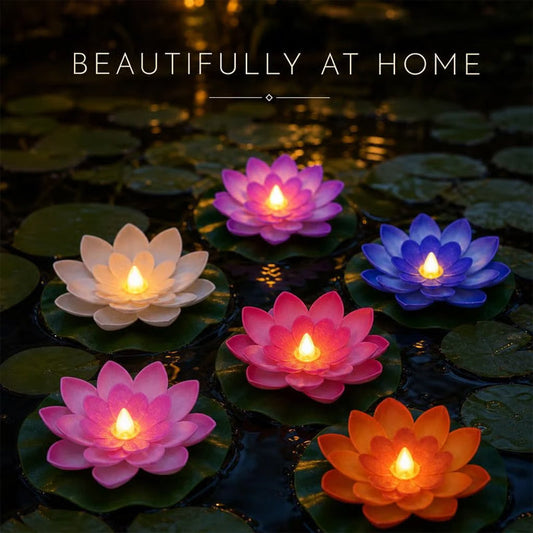 🪷 Water-Activated Floating LED Lotus Lights
