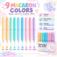 9 Colors Erasable Gel Pen Set