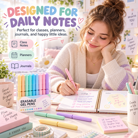 🖊️ Erasable Multicolor Gel Pen Set