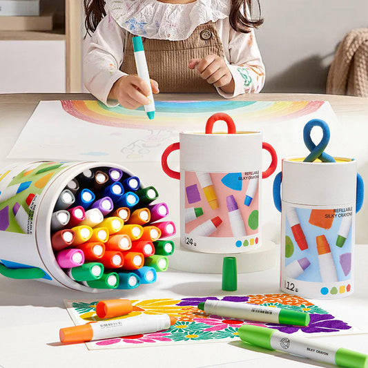 🖍️ Washable Quick-Drying Twist-Up Pastels