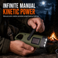 🔦 Hand-Crank Solar Flashlight for Outdoor and Backup Lighting
