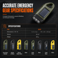 🔦 Hand-Crank Solar Flashlight for Outdoor and Backup Lighting