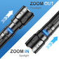 🔦 Zoom Flashlight with 5 Light Modes for Outdoor Use