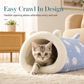 Semi-Enclosed Plush Pet Bed – product image