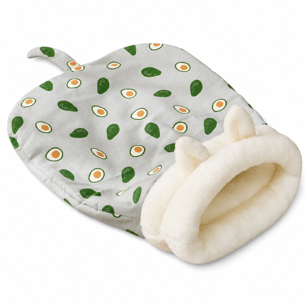 Semi-Enclosed Plush Pet Bed – product image
