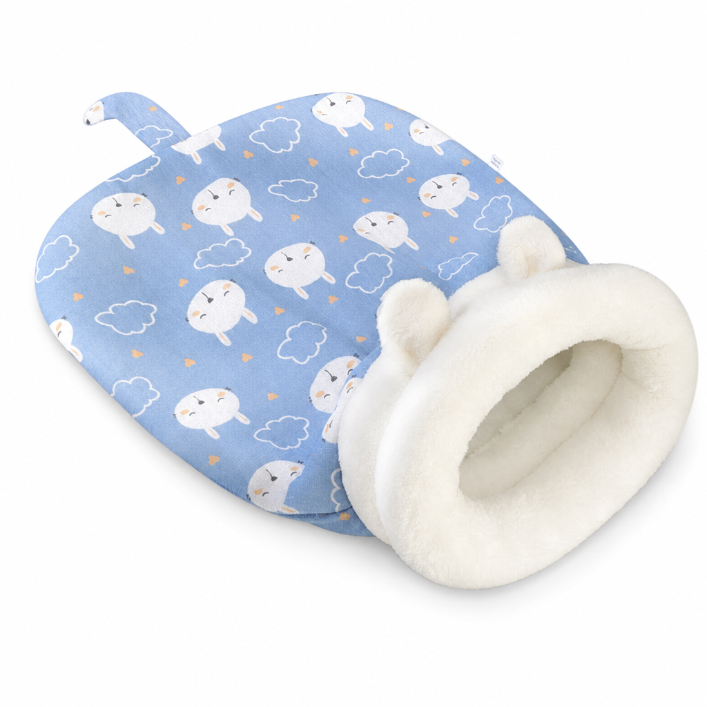 Semi-Enclosed Plush Pet Bed – product image