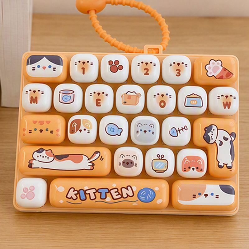 Keyboard Button Keychain Fidget Toy – product image