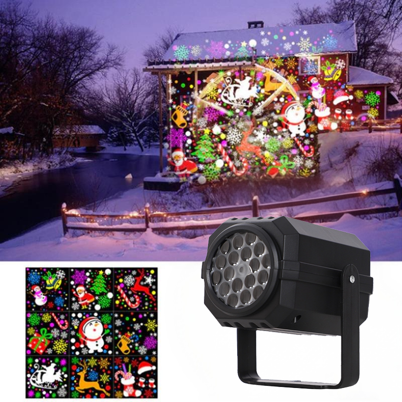 Rotating LED Christmas Pattern Projector – product image