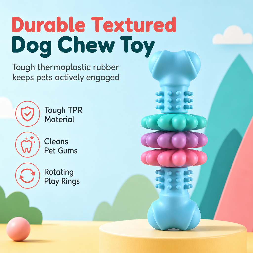 Textured TPR Chew Toy for Dogs – product image