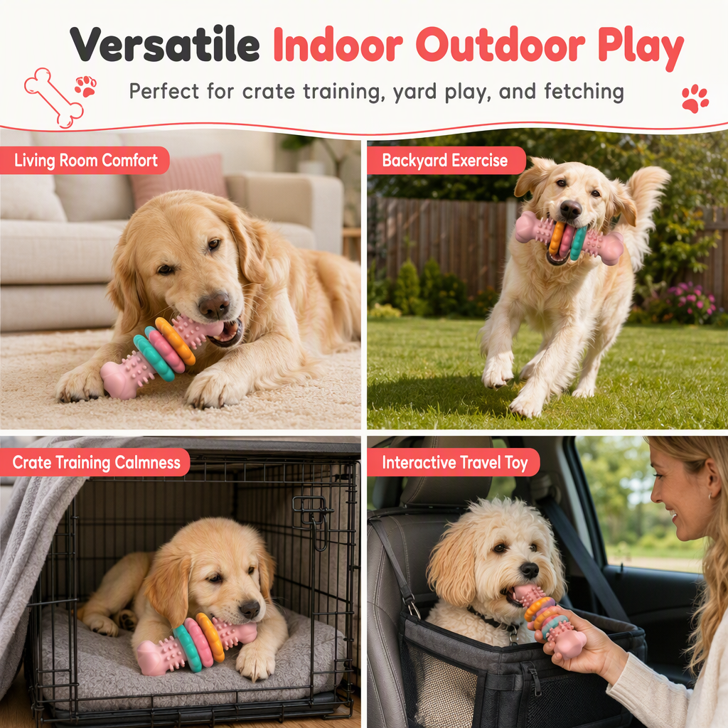 Textured TPR Chew Toy for Dogs – product image