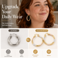Elegant Twisted Hoop Earrings – product image