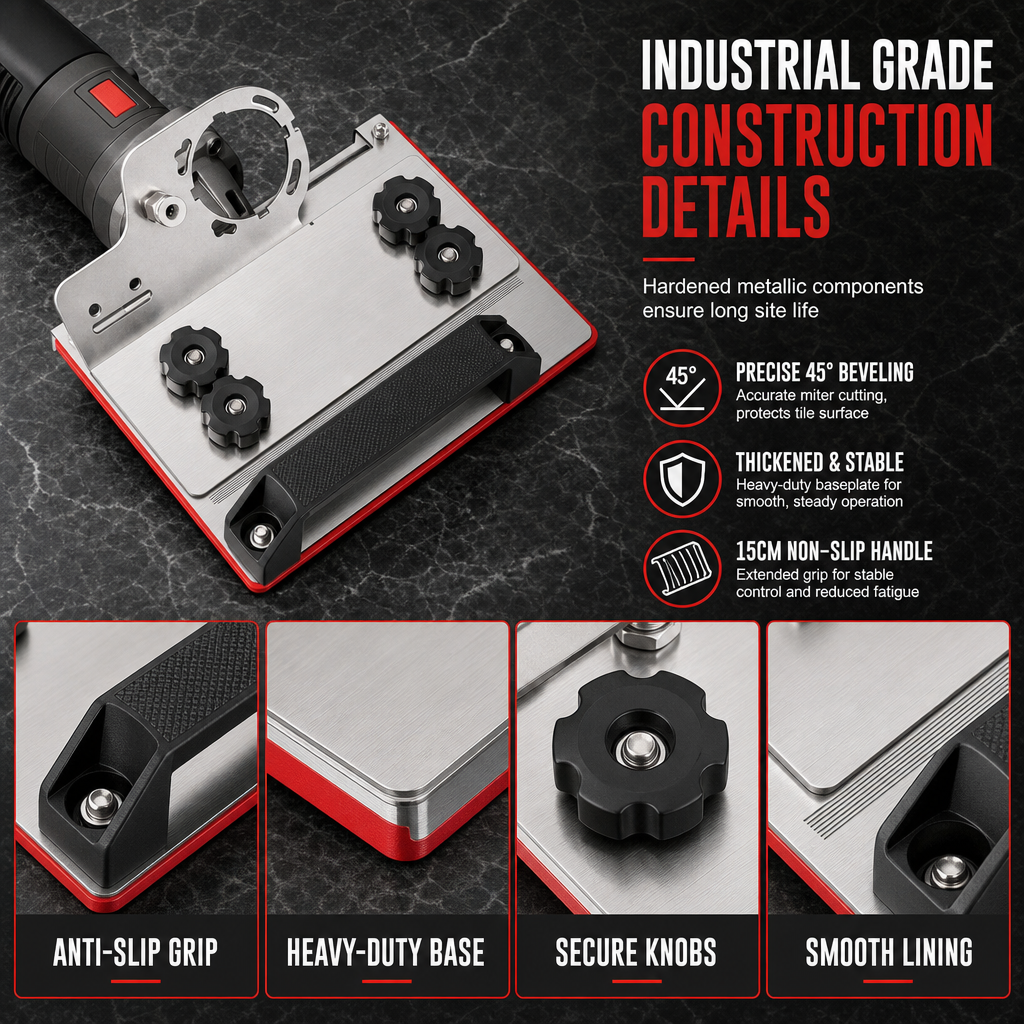 Tile Chamfering Guide for Angle Grinders – product image