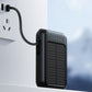Compact Solar Power Bank with Built-In Cables – product image