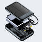 Compact Solar Power Bank with Built-In Cables – product image