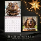 🦫 Funny Capybara Wall Calendar for 2027
