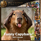 🦫 Funny Capybara Wall Calendar for 2027