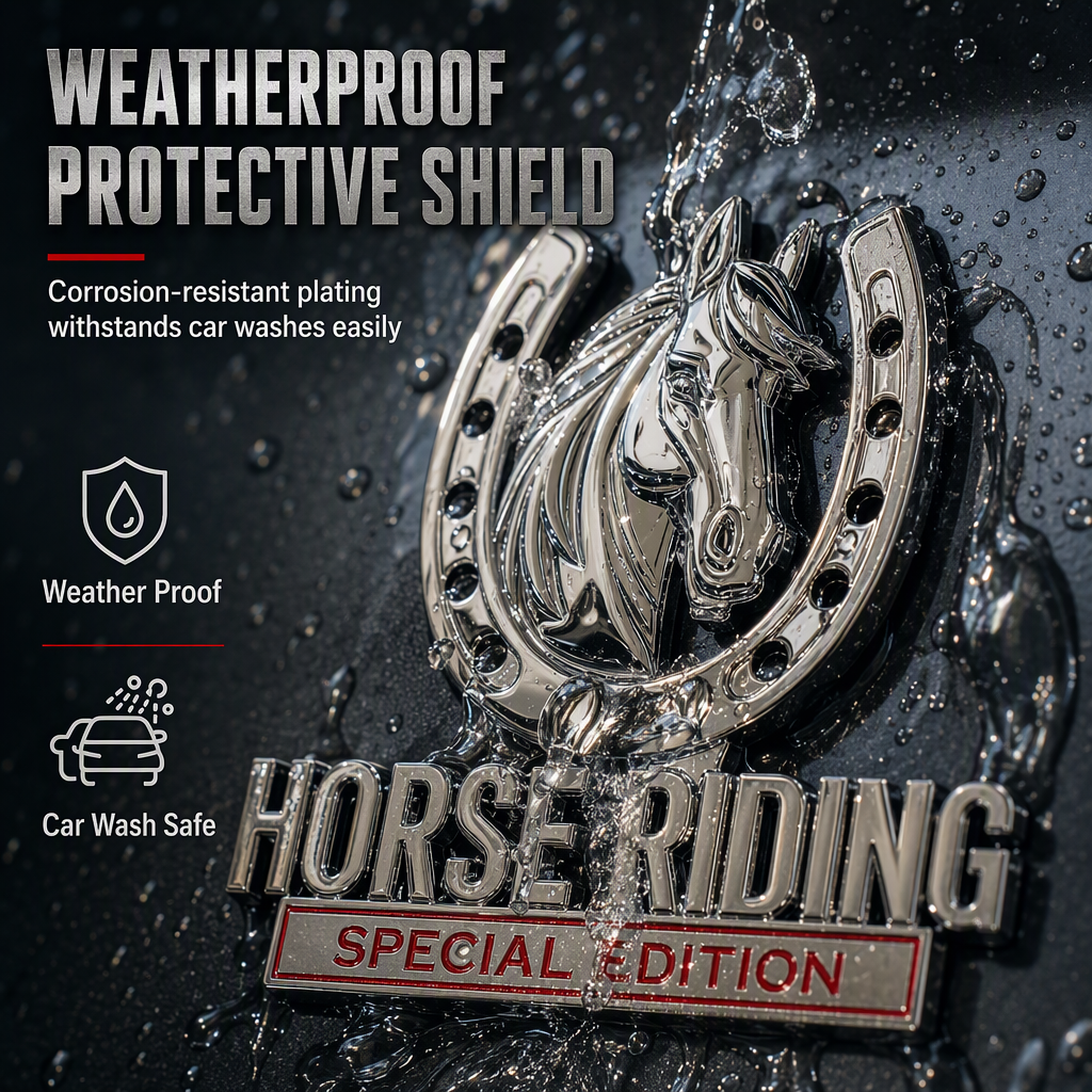 Metal Horse Car Emblem Badge – product image