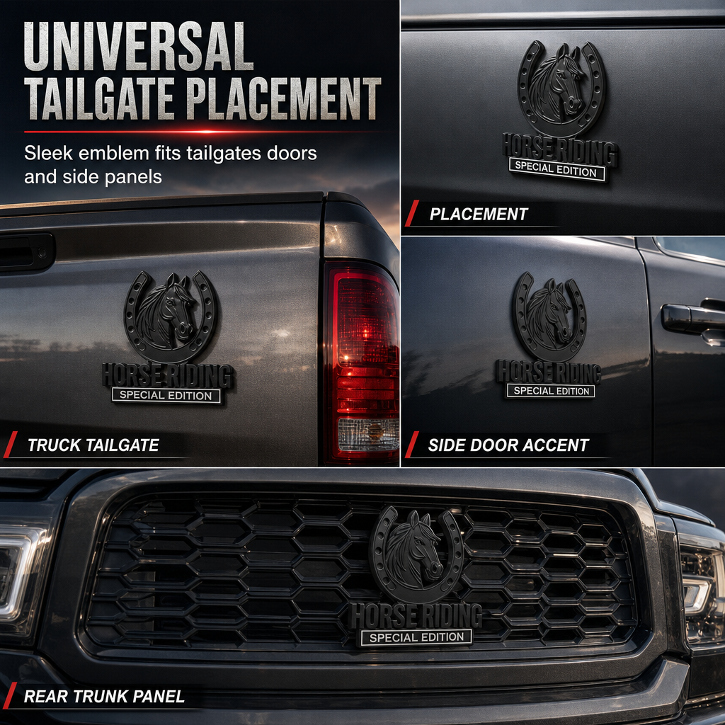 Metal Horse Car Emblem Badge – product image