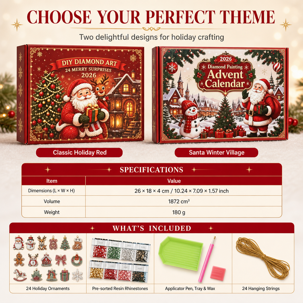 Christmas Countdown Ornament Craft Kit – product image